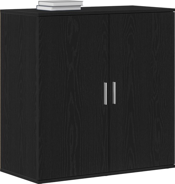 VidaXL Příborník 79 x 38 x 80 cm kompozitní dřevo [862269] Barva: Černý dub