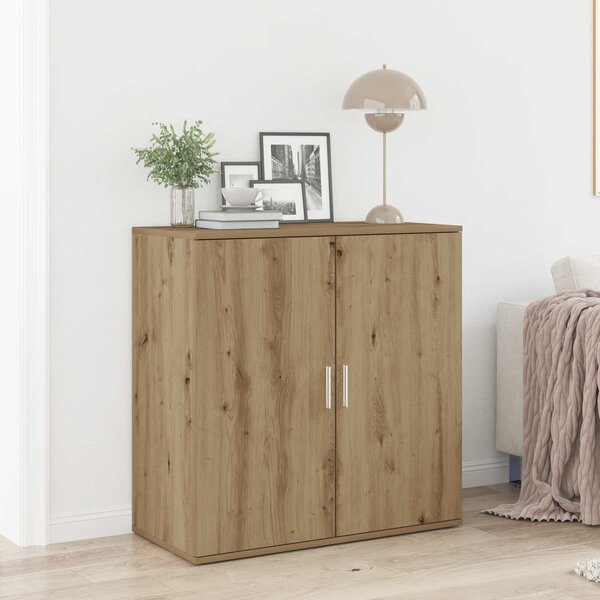 VidaXL Příborník 79 x 38 x 80 cm kompozitní dřevo [862269] Barva: Černý dub