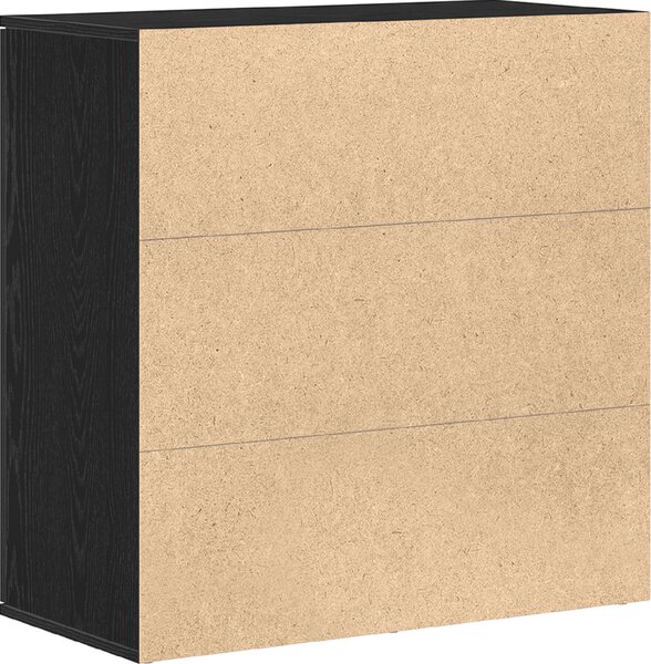 VidaXL Příborník 79 x 38 x 80 cm kompozitní dřevo [862269] Barva: Černý dub