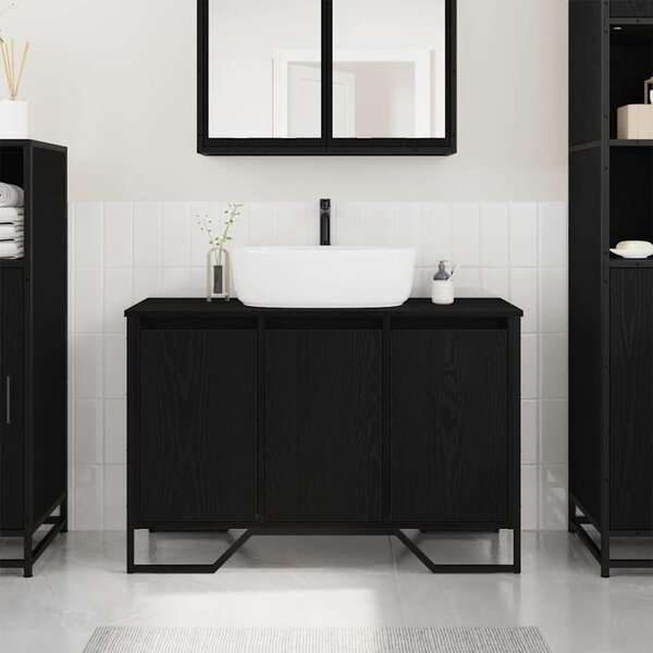 VidaXL Koupelnová skříňka pod umyvadlo 91x35x60 cm kompozit [869182] Barva: dub artisan