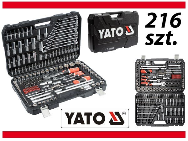 YATO YT-38841 Sada klíčů 1/4", 3/8", 1/2"