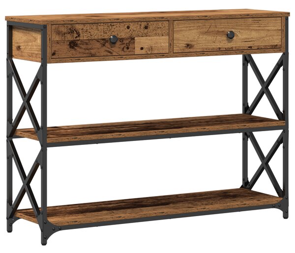 VidaXL Konzolový stolek 100 x 28 x 75 cm kompozitní dřevo [863529] Barva: dub artisan