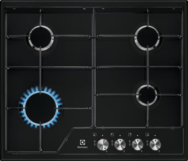 Electrolux EGS6424K varná deska Černá Vestavěné 60 cm Plynový 4 zóna/zón