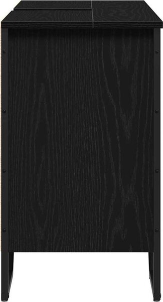 VidaXL Koupelnová skříňka pod umyvadlo 91x35x60 cm kompozit [869185] Barva: Černý dub