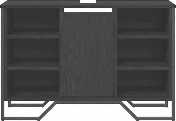 VidaXL Koupelnová skříňka pod umyvadlo 91x35x60 cm kompozit [869185] Barva: Černý dub