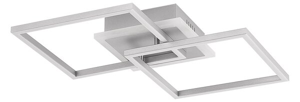 Stropní lampa Lindby, Fjardo, stmívatelné, Metalická, Obývací pokoj, Kov, Moderní