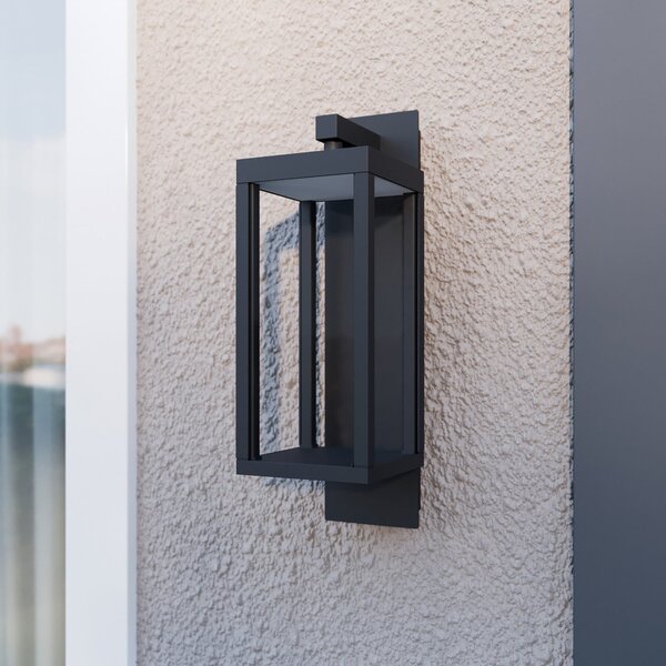 Venkovní svítidla Lucande, Ferdinand, Šedá, Balkon, Sklo, Moderní