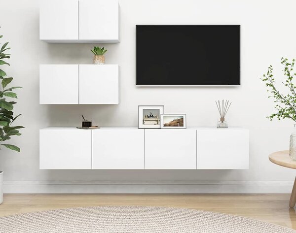 VidaXL 4dílný set TV skříněk dřevotříska [3393395] Barva: dub artisan