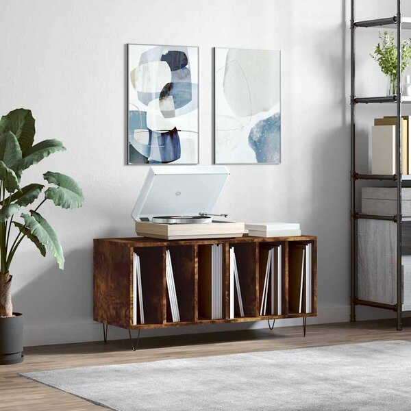 VidaXL Skříňka na LP desky 100x38x48 cm kompozitní dřevo [862903] Barva: Černý dub