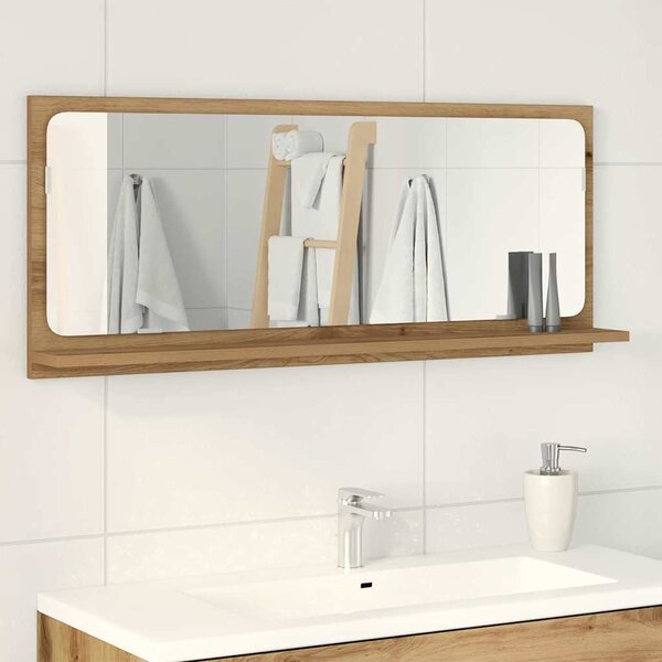 VidaXL Koupelnové zrcadlo 90 x 10,5 x 37 cm dřevotříska [862528] Barva: dub artisan