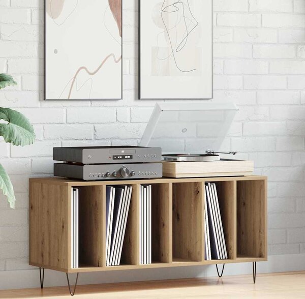 VidaXL Skříňka na LP desky 100x38x48 cm kompozitní dřevo [862903] Barva: Černý dub