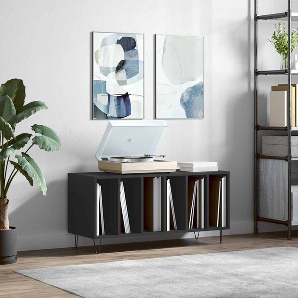 VidaXL Skříňka na LP desky 100x38x48 cm kompozitní dřevo [862903] Barva: Černý dub