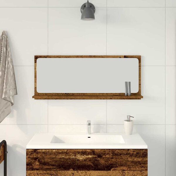 VidaXL Koupelnové zrcadlo 90 x 10,5 x 37 cm dřevotříska [862528] Barva: dub artisan