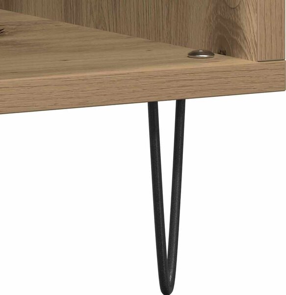 VidaXL Skříňka na LP desky 100x38x48 cm kompozitní dřevo [862903] Barva: Černý dub