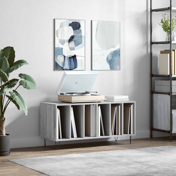 VidaXL Skříňka na LP desky 100x38x48 cm kompozitní dřevo [862903] Barva: Černý dub