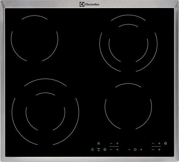 Electrolux EHF6342XOK varná deska Černá Vestavěné Keramický 4 zóna/zón