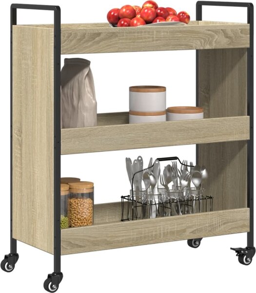 VidaXL Kuchyňský vozík 70 x 30 x 82 cm Kompozitní dřevo [842317] Barva: šedá sonoma