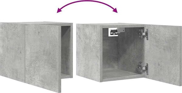 VidaXL Nástěnná TV skříňka 30,5 x 30 x 30 cm [804493] Barva: Betonová šedá