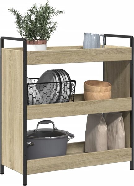 VidaXL Kuchyňský vozík 70 x 30 x 82 cm Kompozitní dřevo [842317] Barva: šedá sonoma
