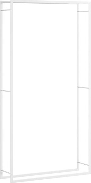 VidaXL Stojan na palivové dřevo matný 110x28x214 cm ocel [350311] Barva: Černá