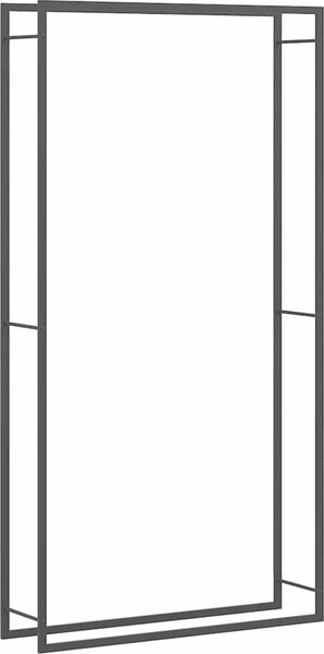 VidaXL Stojan na palivové dřevo matný 110x28x214 cm ocel [350311] Barva: Černá