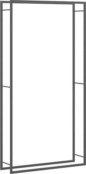 VidaXL Stojan na palivové dřevo matný 110x28x214 cm ocel [350311] Barva: Černá