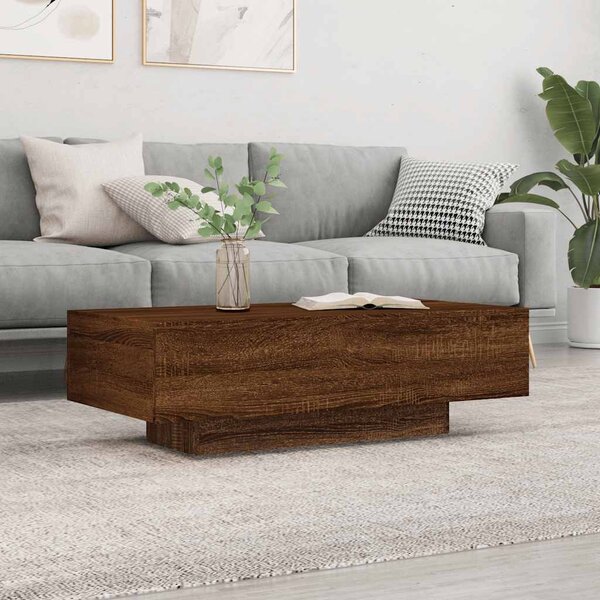 VidaXL Konferenční stolek 100x49,5x31 cm kompozitní dřevo [862573] Barva: Bílá