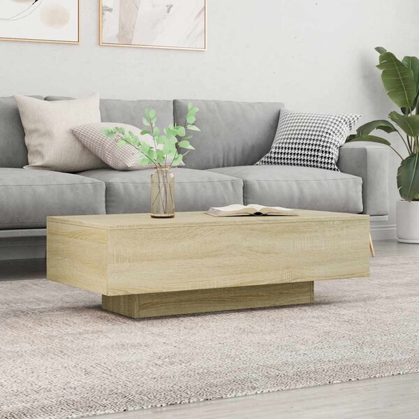 VidaXL Konferenční stolek 100x49,5x31 cm kompozitní dřevo [862573] Barva: Bílá