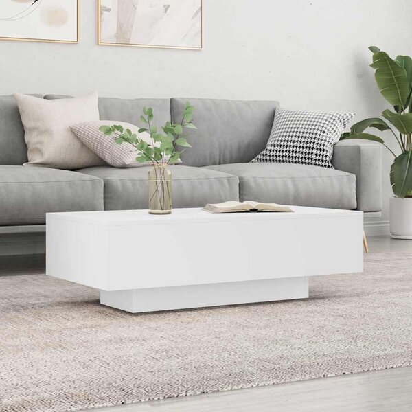 VidaXL Konferenční stolek 100x49,5x31 cm kompozitní dřevo [862573] Barva: Bílá