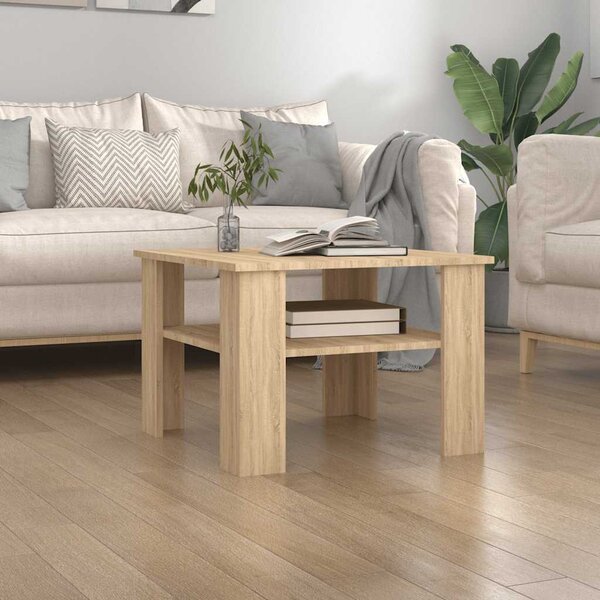 VidaXL Konferenční stolek 60 x 60 x 42 cm kompozitní dřevo [862406] Barva: Bílá