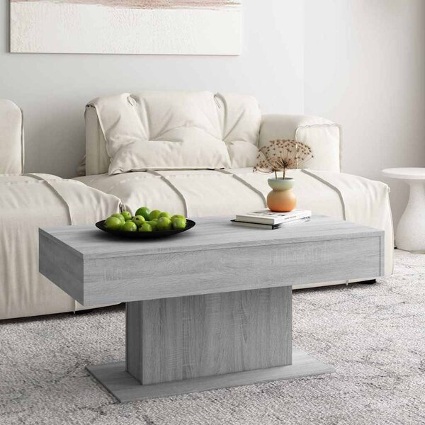VidaXL Konferenční stolek 96 x 50 x 45 cm kompozitní dřevo [862624] Barva: Bílá