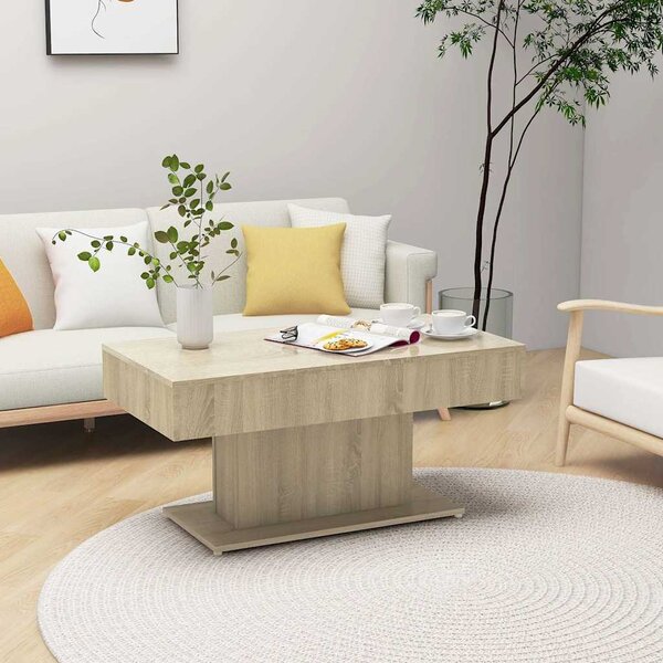 VidaXL Konferenční stolek 96 x 50 x 45 cm kompozitní dřevo [862624] Barva: Bílá