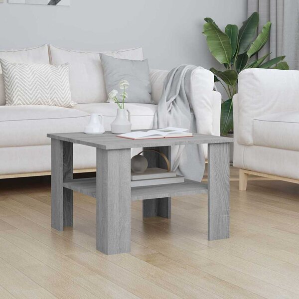 VidaXL Konferenční stolek 60 x 60 x 42 cm kompozitní dřevo [862406] Barva: Bílá
