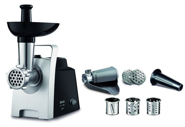Tefal HV1 NE1098 mlýnek na maso 1400 W Černá, Stříbrná