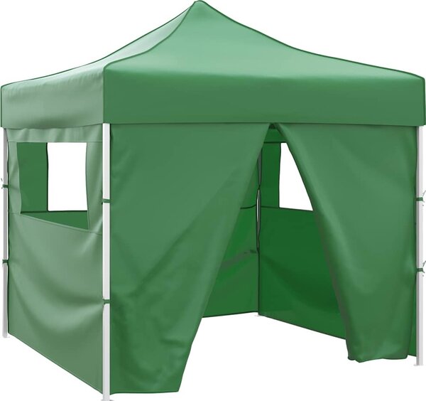 VidaXL Skládací party stan pop-up se 4 bočními stěnami [4004932] Barva: Zelená