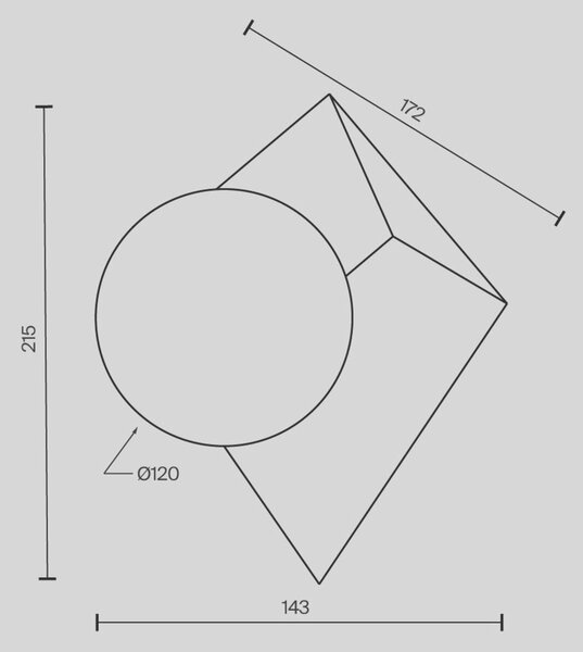 MAYTONI Nástěnné svítidlo Cubeo G9x1 28W MOD445WL-01PT