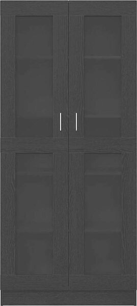 VidaXL Vitrína 82,5 x 30,5 x 185 cm kompozitní dřevo [3329277] Barva: kouřový dub