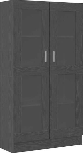 VidaXL Vitrína 82,5 x 30,5 x 150 cm kompozitní dřevo [3329276] Barva: Betonová šedá