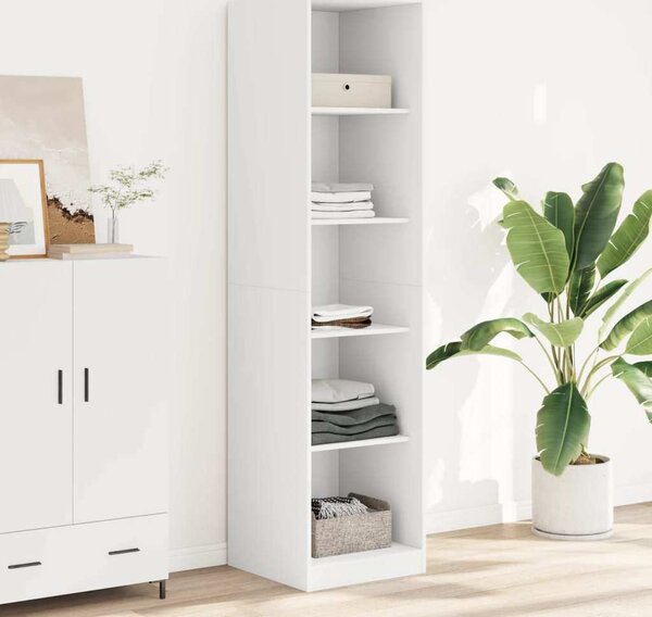 VidaXL Šatní skříň 50 x 50 x 200 cm kompozitní dřevo [3345123] Barva: Bílá