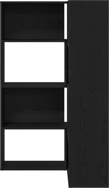 VidaXL Rohová knihovna 4patrová 85 x 85 x 140 cm kompozit [3345124] Barva: dub artisan