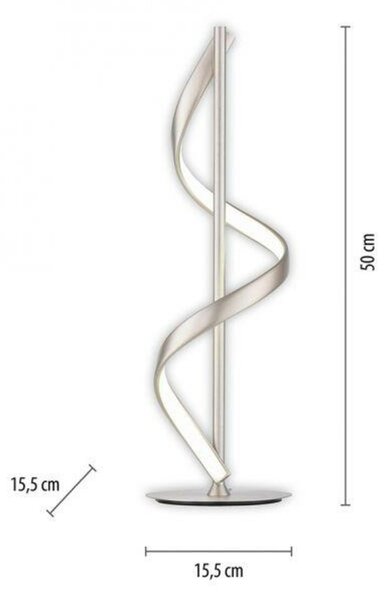 PAUL NEUHAUS LED stolní lampa Q-SWING stříbrná Smart Home ZigBee 2700-5000K PN 4385-55
