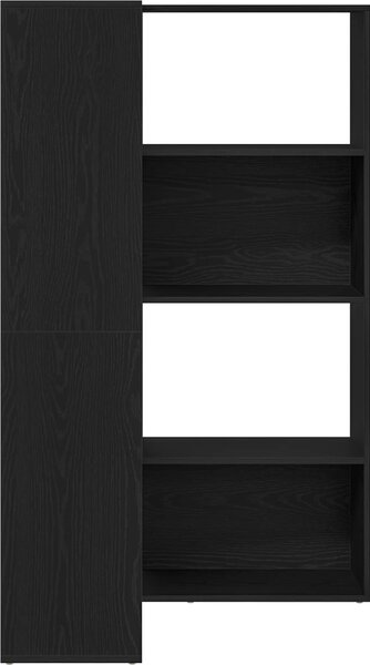 VidaXL Rohová knihovna 4patrová 85 x 85 x 140 cm kompozit [3345124] Barva: dub artisan