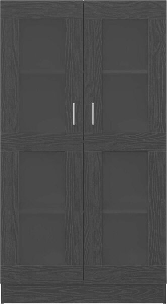 VidaXL Vitrína 82,5 x 30,5 x 150 cm kompozitní dřevo [3329276] Barva: Betonová šedá