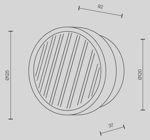 MAYTONI Nástěnné svítidlo Olo 6W MOD493WL-L6BSK1