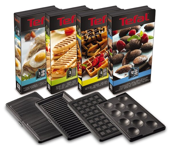 Tefal SW854D sendvičovač 700 W Černá, Nerezová ocel