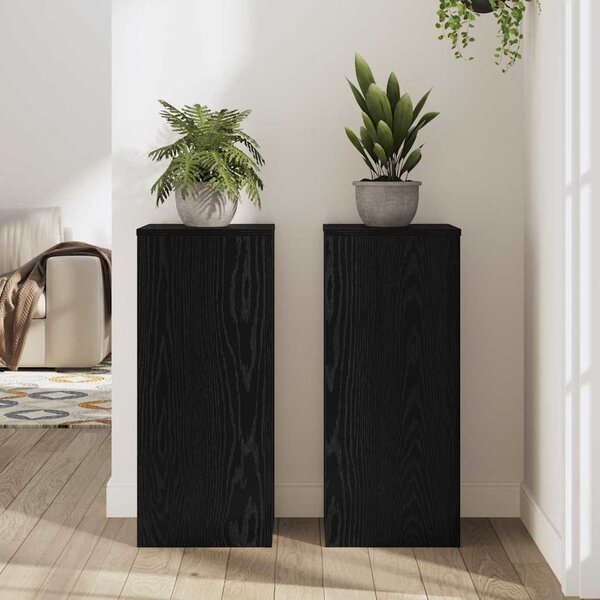 VidaXL Stojan na rostliny 2 ks 30 x 30 x 70 cm Kompozitní dřevo [869232] Barva: Bílá
