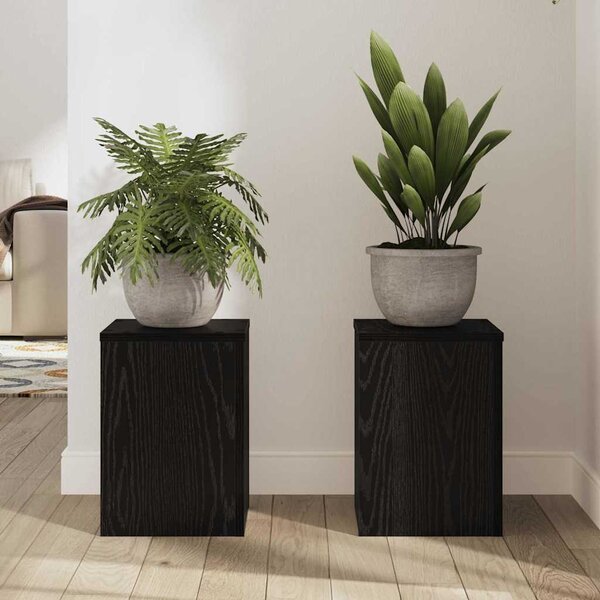 VidaXL Stojan na rostliny 2 ks 25 x 25 x 35 cm Kompozitní dřevo [869230] Barva: Bílá