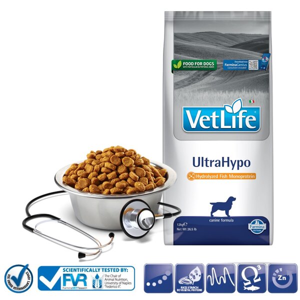 FARMINA Vet Life UltraHypo suché krmivo pro psy - 12kg