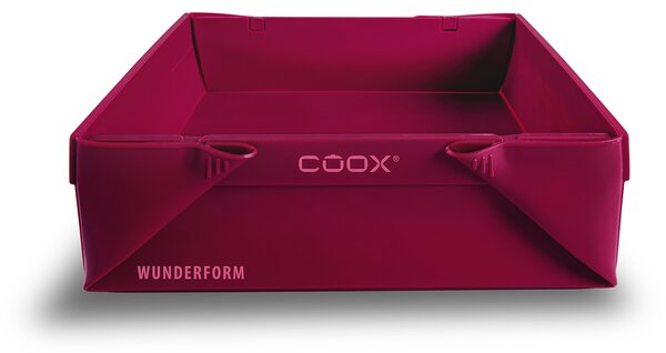 Rozkládací silikonová forma coox WUNDERFORM SQ, vínová