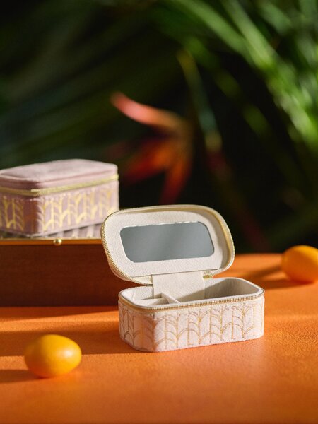 Sinsay - Šperkovnice s víkem a zrcadlem - béžová